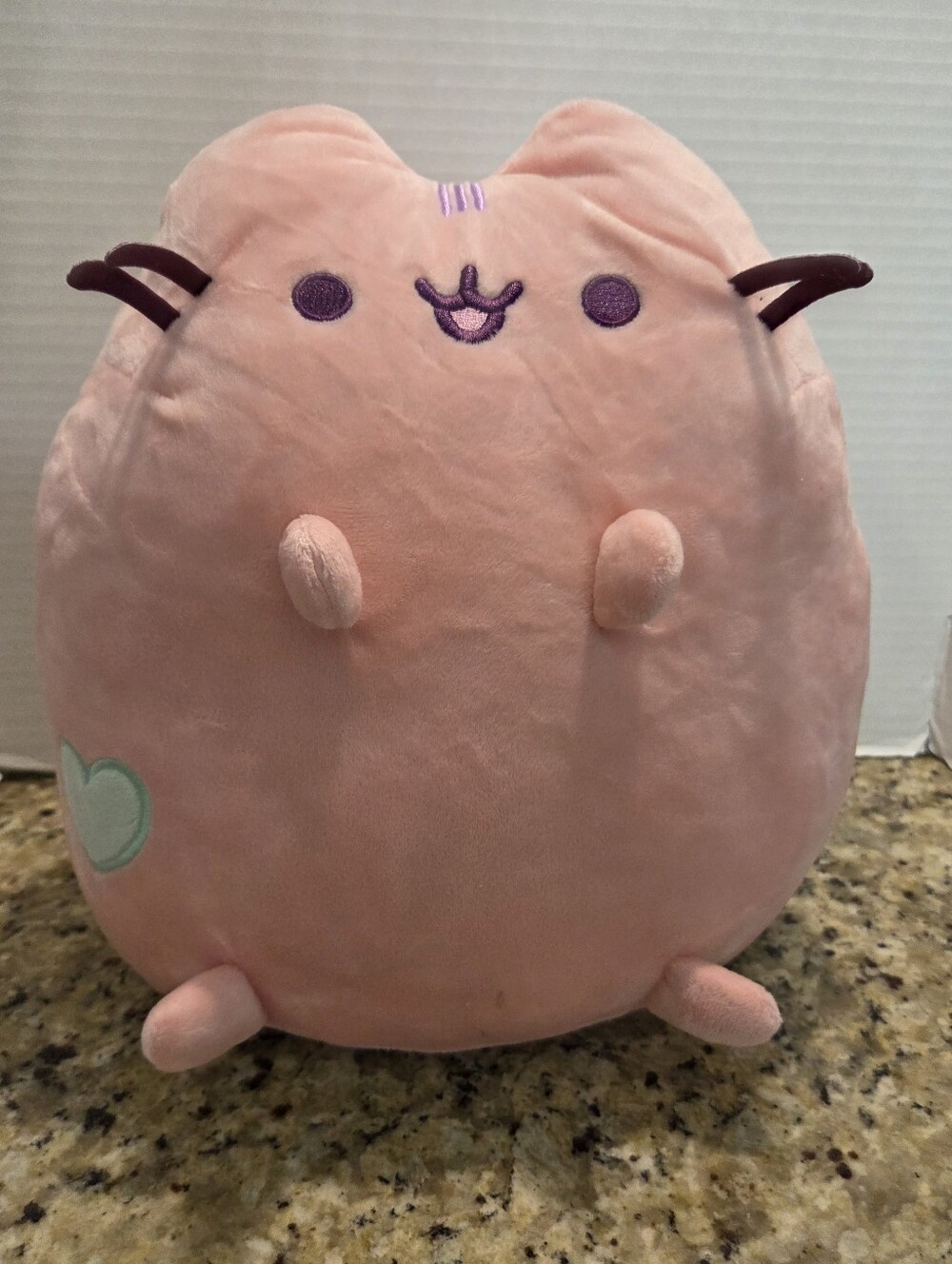 Pusheen Pink Pastel Fiesta Chubby Cat Plush Heart 13" Toy Stuffed Animal